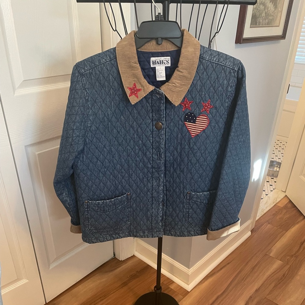 Haik's Denim Jacket Size Large
